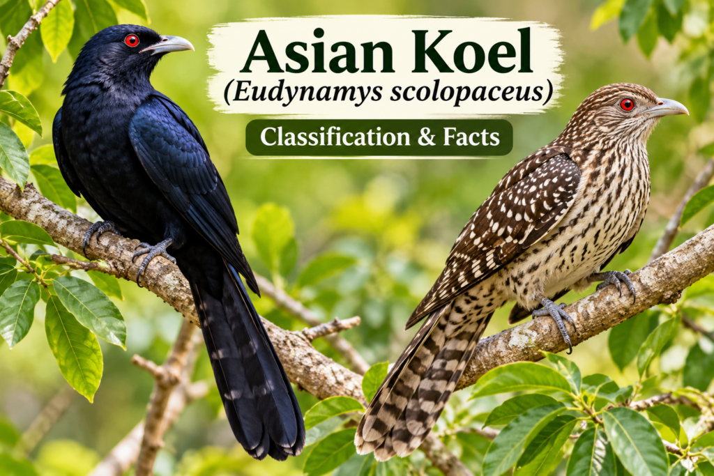 Asian Koel (Eudynamys scolopaceus): Classification & Facts | Zoologyverse Asian Koel (Eudynamys scolopaceus)