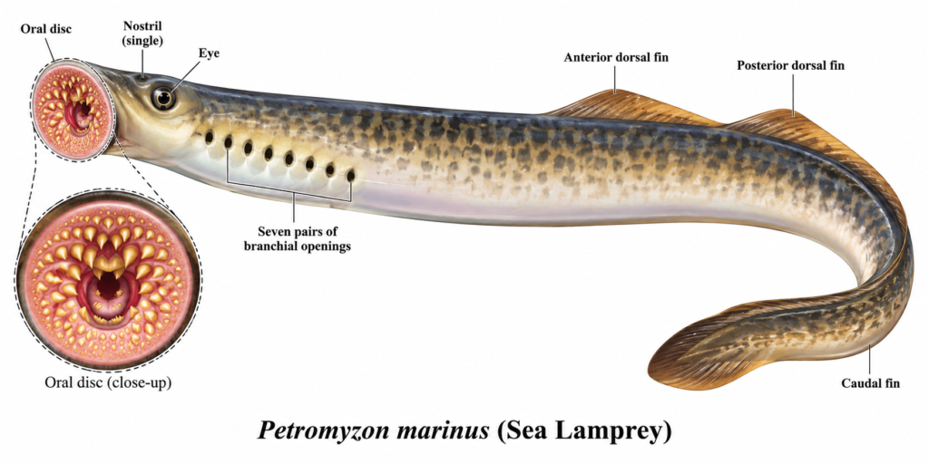 Petromyzon Classification Sea Lamprey Features & Facts