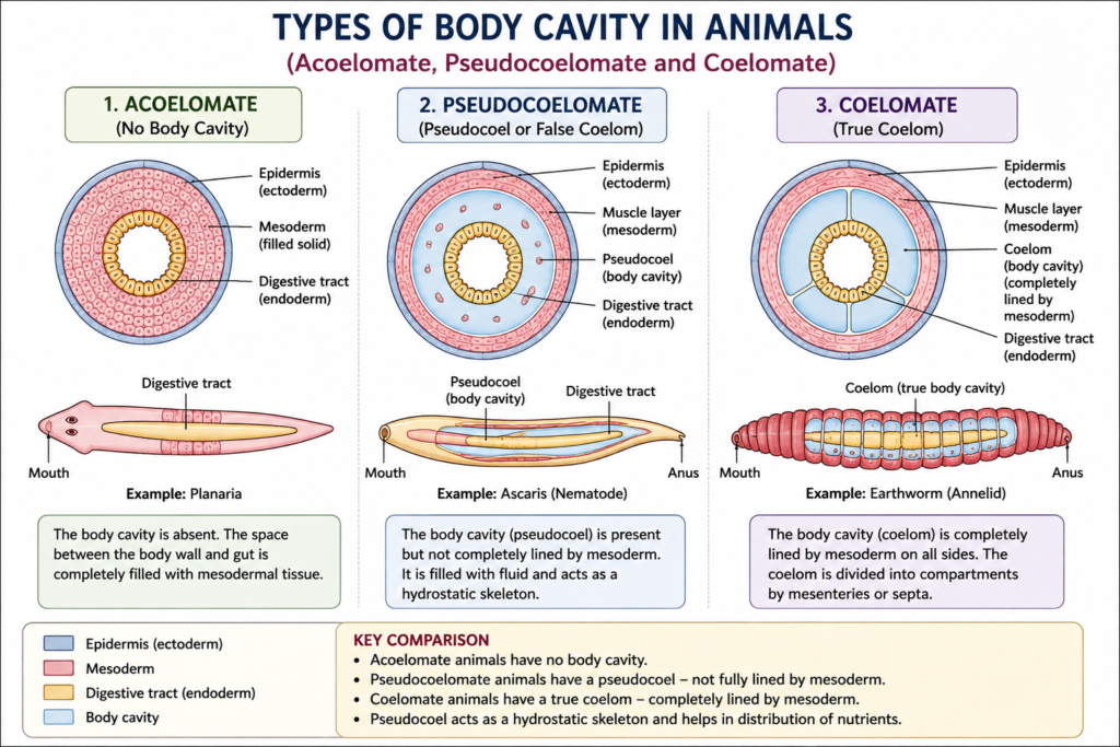 Phylum Aschelminthes: Characteristics, Classification, Examples & Importance | Zoologyverse Types of Body Cavity in Animals: Acoelomate, Pseudocoelomate and Coelomate