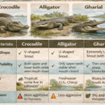 Differences between Crocodile vs Alligator vs Gharial