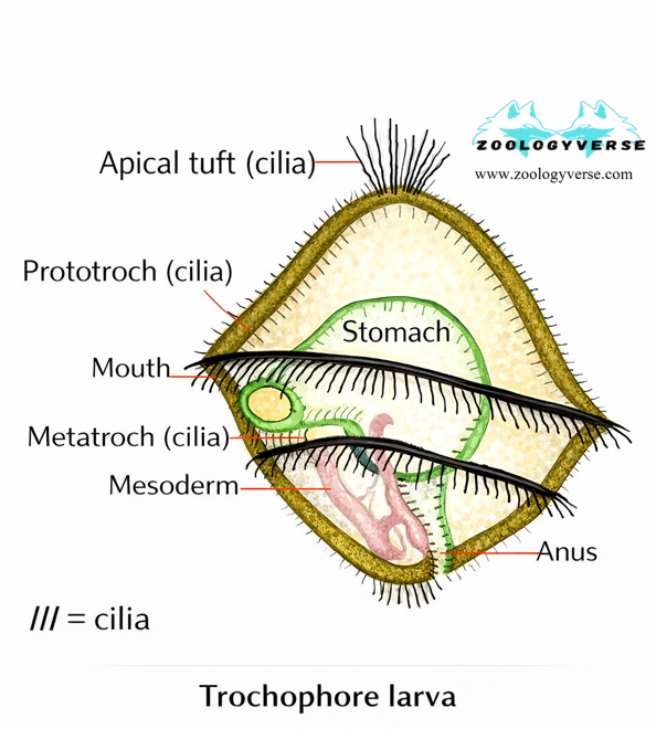 Trochophore larva of entoprocta