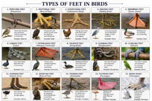 Types of Feet in Birds