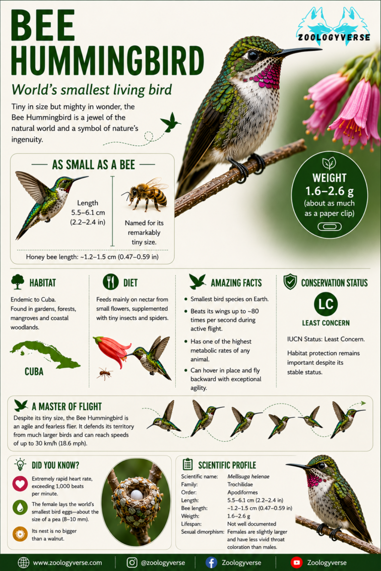 Bee Hummingbird : The World’s Smallest Bird | Zoologyverse