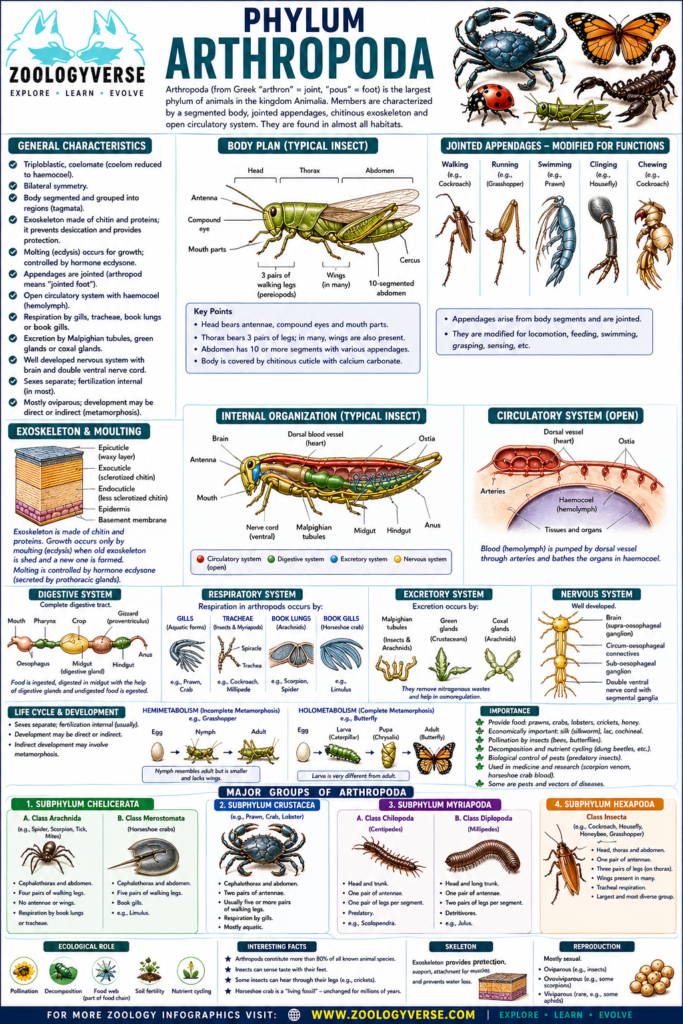PHYLUM ARTHROPODA | Zoologyverse