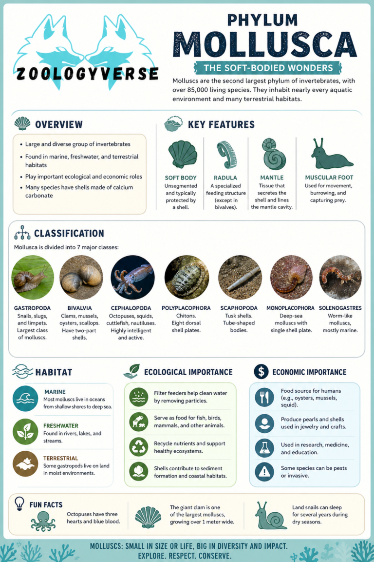 Molisca Phylum Mollusca: Characteristics, Classification, and Importance ...