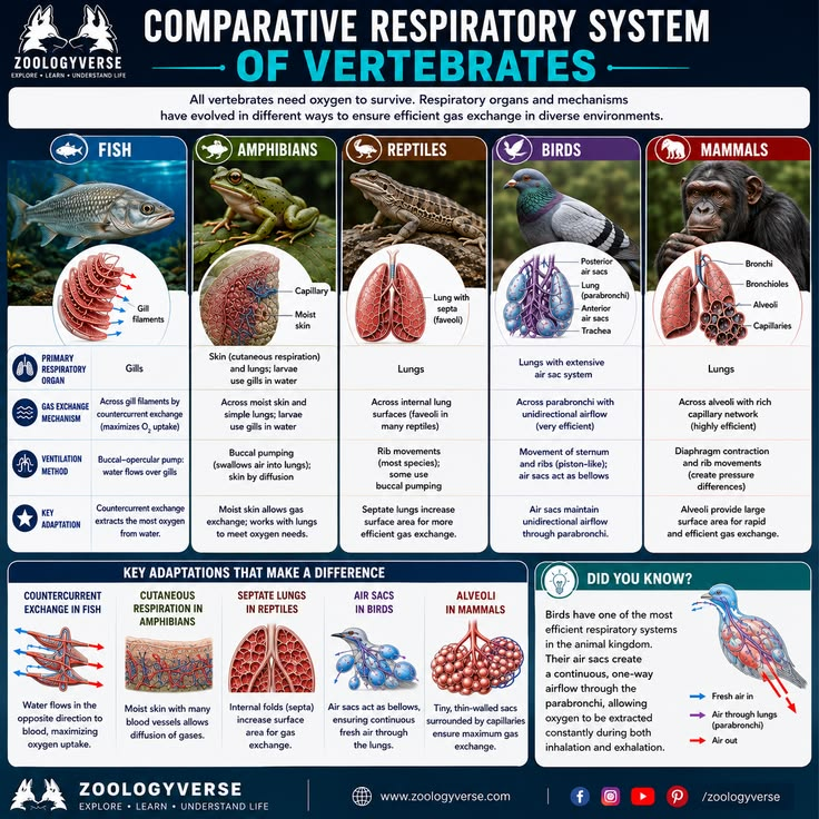 Respiratory System in Vertebrates
