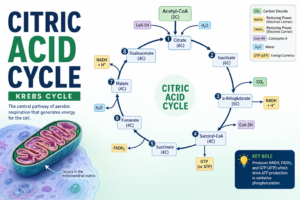 Citric Acid Cycle: 8 Steps, Diagram & Energy Yield Explained