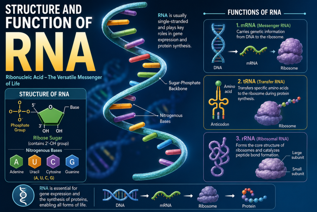 STRUCTURE AND FUNCTION OF RNA