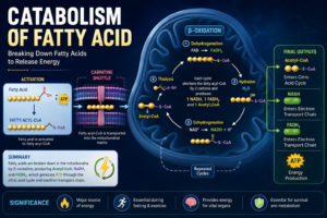 Fatty Acid Catabolism: Beta-Oxidation & ATP Yield Explained