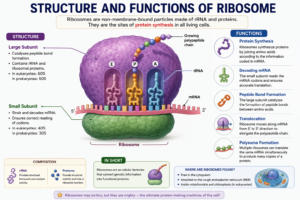Structure and Functions of Ribosome &ndash; Types, Structure & Functions