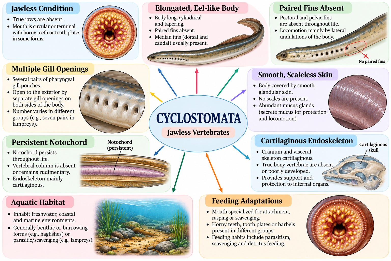 Cyclostomata: Characteristics, Classification, Examples and Features | Zoologyverse Cyclostomata General Characteristics of Cyclostomata
