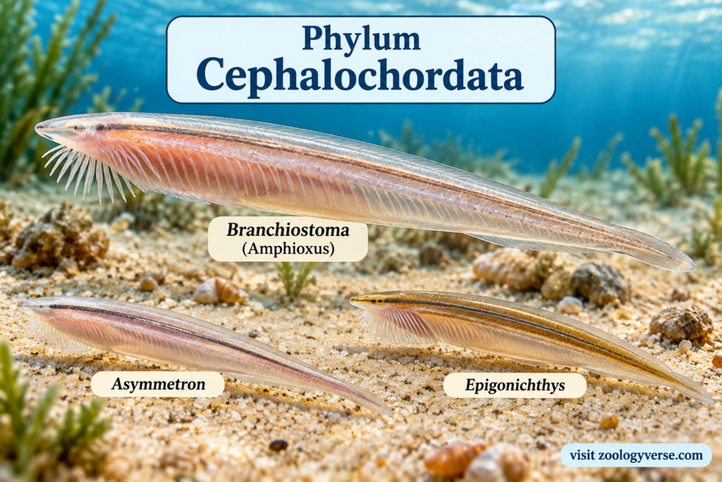 Phylum Cephalochordata: Characteristics, Classification & Examples | Zoologyverse Phylum Cephalochordata: Characteristics, Classification & Examples
