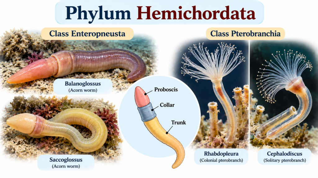 Phylum Hemichordata Characteristics, Classification & Examples