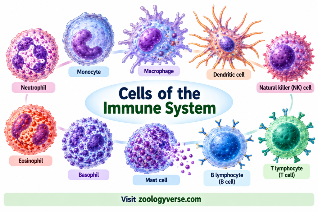 Cells of the Immune System: Types and Functions