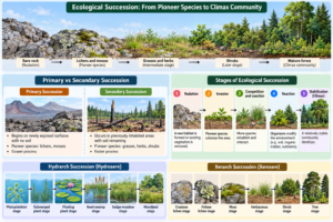Ecological Succession: Types, Stages and Examples