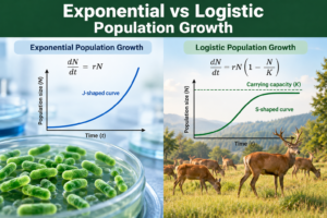 Exponential vs Logistic Population Growth