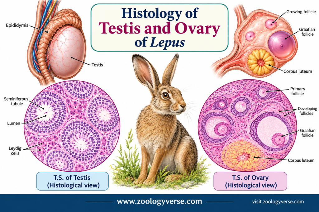 Histology of Testis and Ovary of Lepus (Hare) Explained | Zoologyverse Histology of Testis and Ovary of Lepus (Hare) Explained