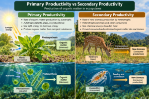 Primary Productivity vs Secondary Productivity: Differences