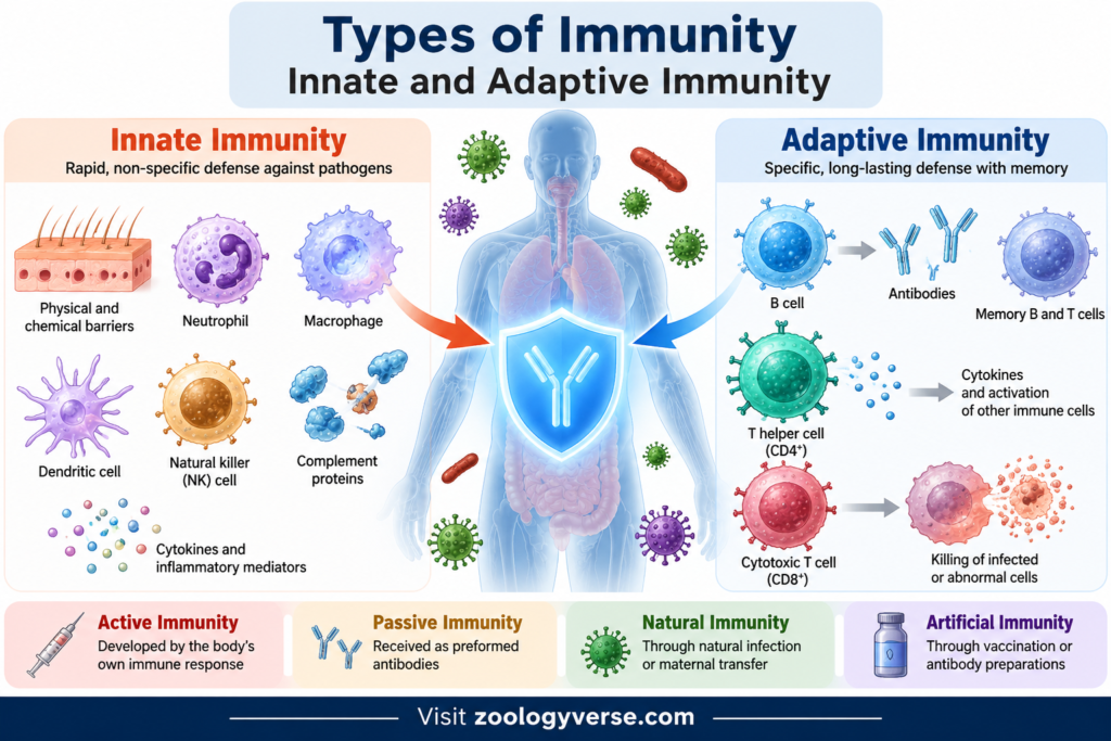 Types of Immunity Innate and Adaptive Immunity